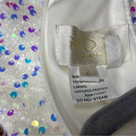 *RESERVED* NEW Nox Anabel Size 2 White Dress Prom Cocktail Party Cold Shoulder - Picture 8 of 10
